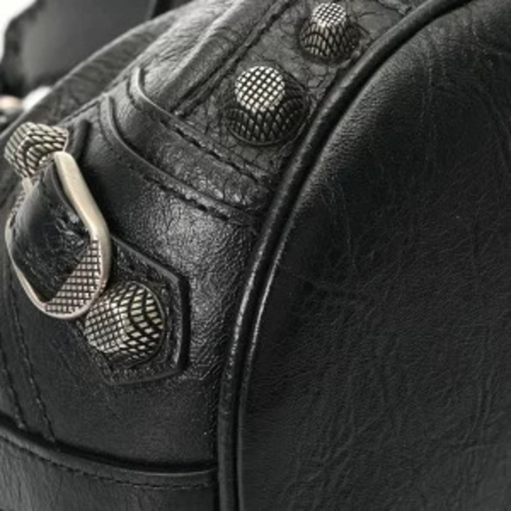 Balenciaga Le Cagoul Black Leather Handbag - Picture 6 of 9